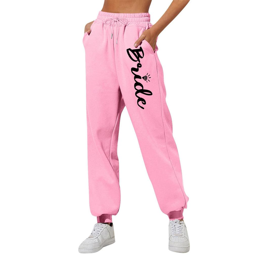 Женские повседневные модные спортивные штаны с мелким принтом повседневные брюки