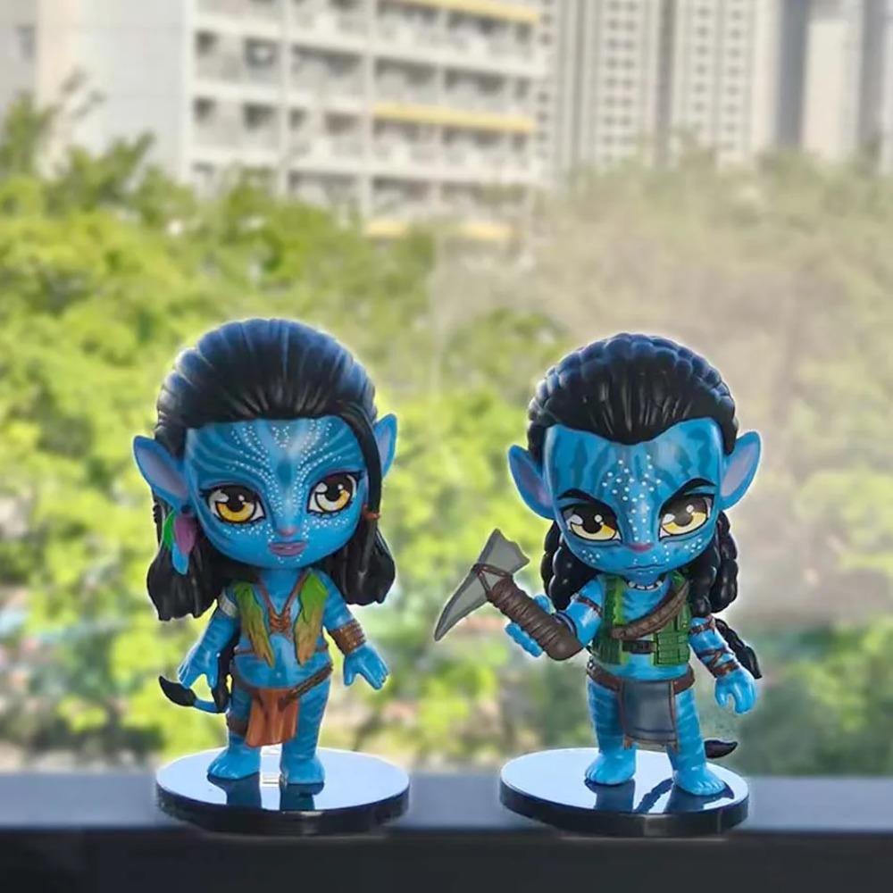 Аватар 2 Нейтири и Джейк Салли ПВХ Фигурка Модель Маленькие Статуэтки Коллекционные Предметы Настольные Украшения Модели Кукол Украшения Подарки