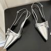 2024 Summer New Fashion Women Comfortable Pointed Casual Low Heel Sandals