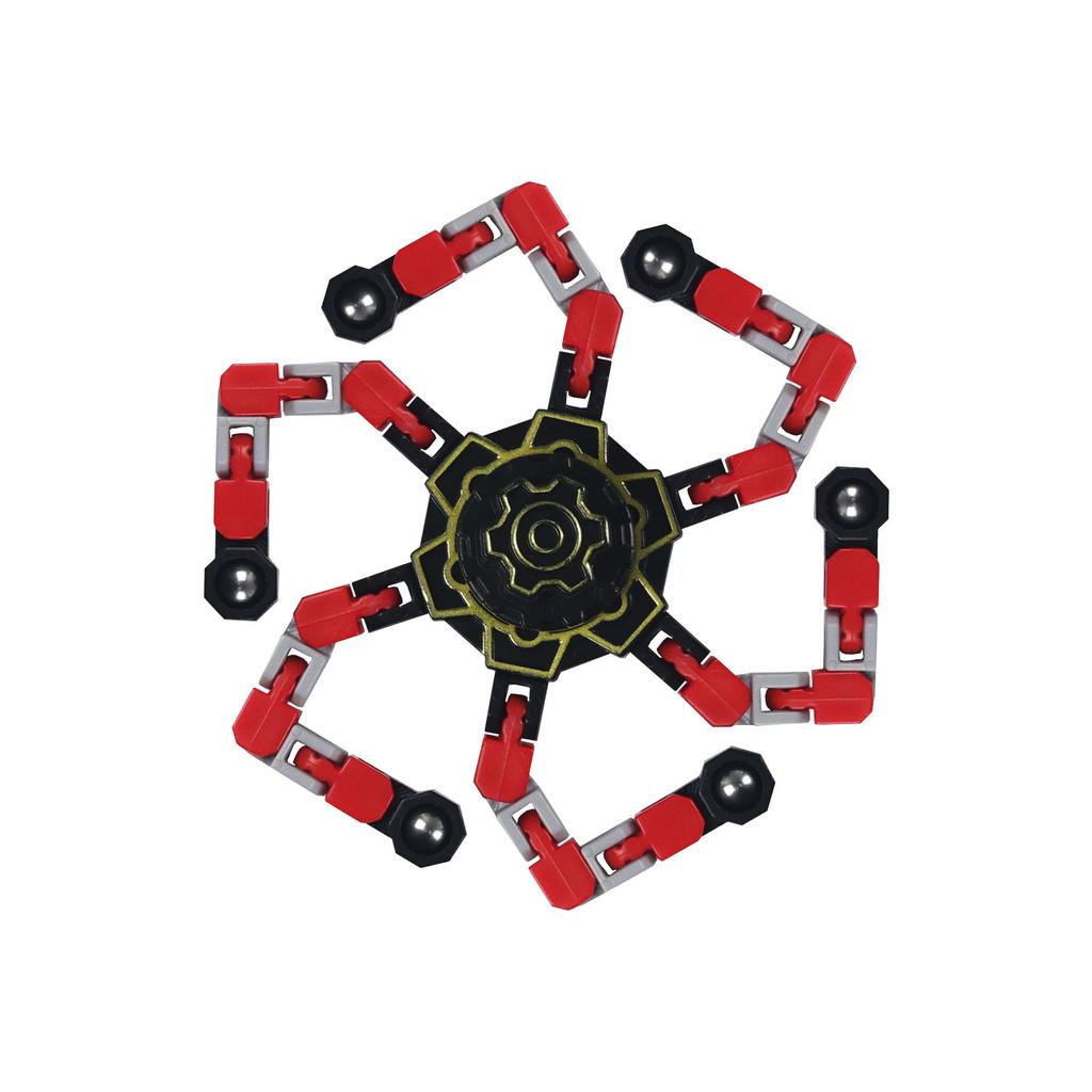 Luminous Fingertip Spinning Rotating Feeling Gyro Tops Transformable Mechanical Chain Fidget Spinning Tops Toys