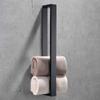 Tuqiu Towel Hanger Black Towel Holder Stainless Steel Towel Rack Nail Free  Bathroom Towel Rail Square Towel Holder