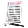 Soft Trio Cluster Lashe Pre-Glued Invisible Band Clear Adhesive 100 Clusters 10-16mm