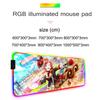 Маки Нишикино Коврик для мыши RGB Игровой коврик для мыши Большой светодиодный коврик Настольный коврик для ПК Светящийся коврик для мыши Большие коврики для клавиатуры Настольный ковер С