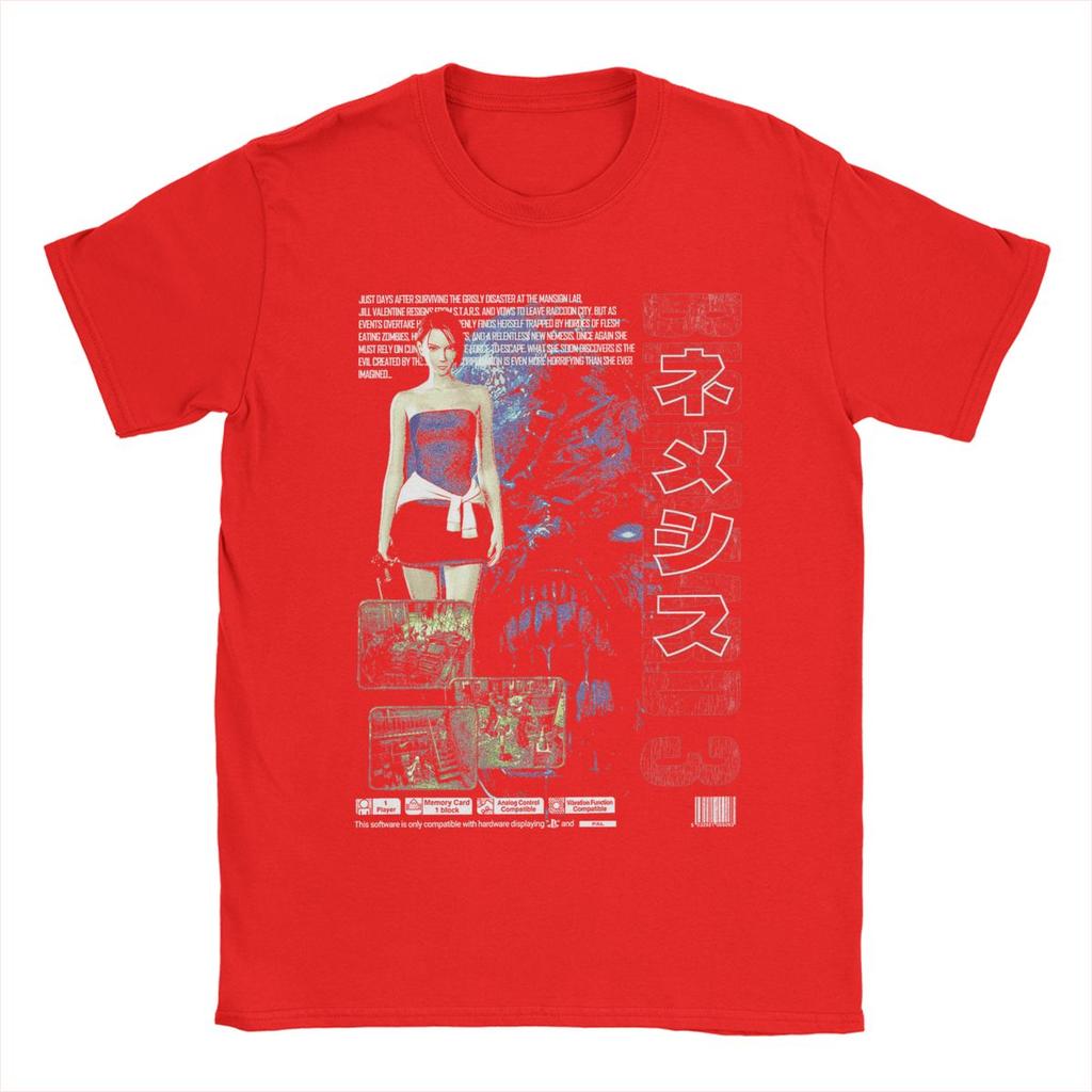 Мужская футболка Resident Evil Biohazard 3 100% хлопок Топы Винтажная с коротким рукавом Футболки с круглым вырезом Классические футболки