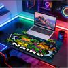 Custom Name Personalized Teenage Mutant Ninja Turtles Pattern Mousepad, Laptop PC Desk Mat, Decorative Desk Mat for Home Keyboard Pad Gift
