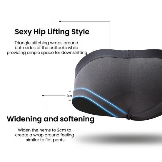 Мужское нижнее белье боксеры с низкой посадкой, однотонные, U-образные трусы, мягкие, дышащие, удобные, облегающие, эластичное нижнее белье, для повседневной носки