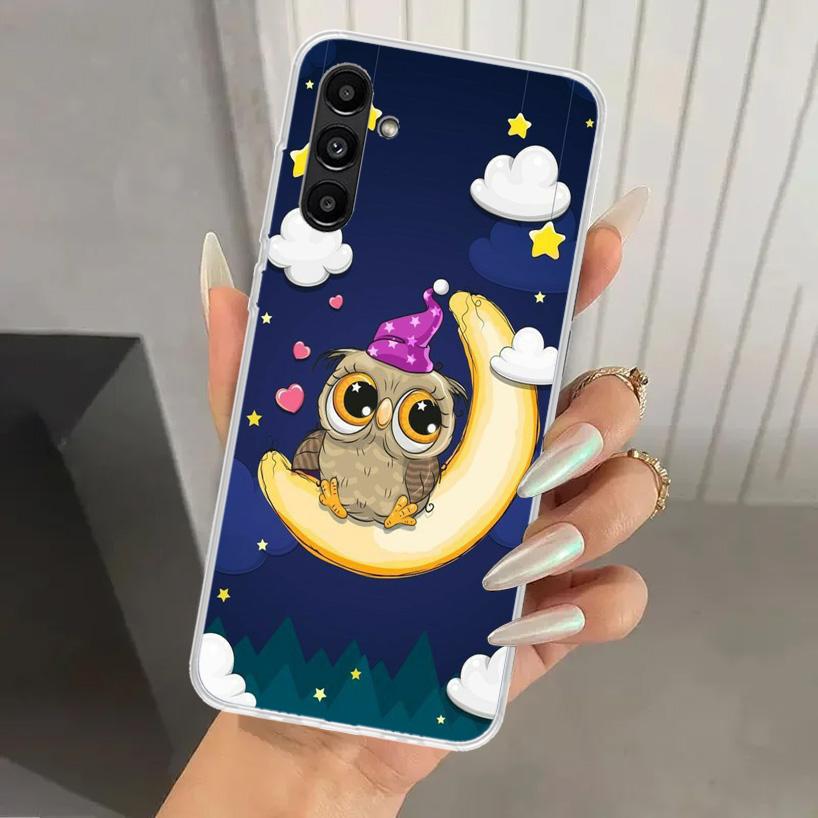 Мультяшный Милый Филин LoveLy Чехол для Телефона для Samsung Galaxy A16 A26 A36 A56 A15 A25 A35 A55 A14 A24 A34 A54 A13 A23 A33 A53 A05S A04S
