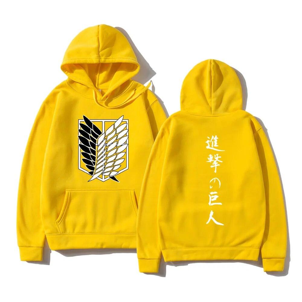 Атака на Титанов, модные толстовки унисекс, толстовки с капюшоном в японском аниме, пуловеры с капюшоном, топы Shingeki No Kyojin, унисекс, одежда с капюшоном