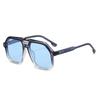  New Retro Double Bridges Pilot Women Blue Candy Color Sunglasses Shades UV400 Fashion Trending Rivets Men Sun Glasses