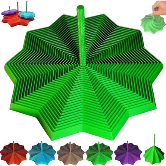 1/3 шт. 3D-печать Расширяющаяся Фиджет-звезда Расширяемый Фрактальный Шестиугольник с Ручкой Снятие Стресса Тревоги Сотовая Вращающаяся Спиральная Звезда Сенсорная Игрушка