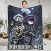 Мягкое Теплое Одеяло Кемпинг Робот Murder Drones Аниме Фильм Постельное Белье Пледы Узи Фланелевое Покрывало Для Гостиной Диван Покрывало