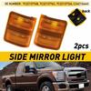 Для 2008-16 Ford F250 F350 F450 F550 Оранжевый отражатель бокового зеркала, сигнальный фонарь