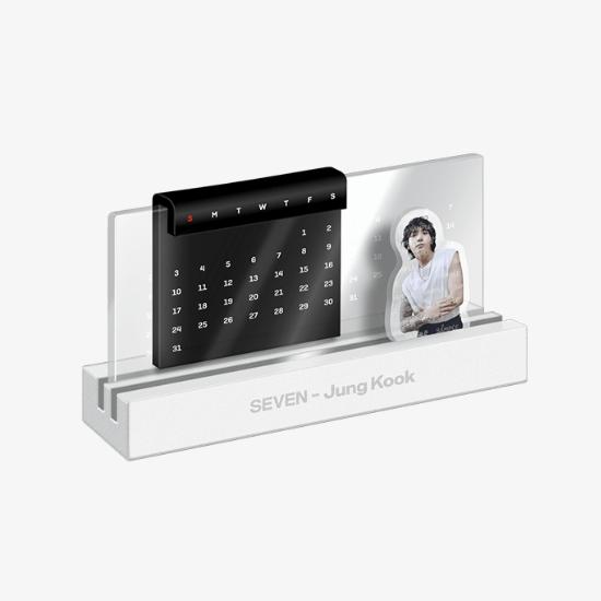 BTS Акриловый календарь-подставка Jungkook SEVEN
