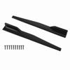 2Pcs Side Skirt Spoiler Left Right 860mm Glossy Black Reduce Air Resistance ABS Scratch Resistant Universal for Cars