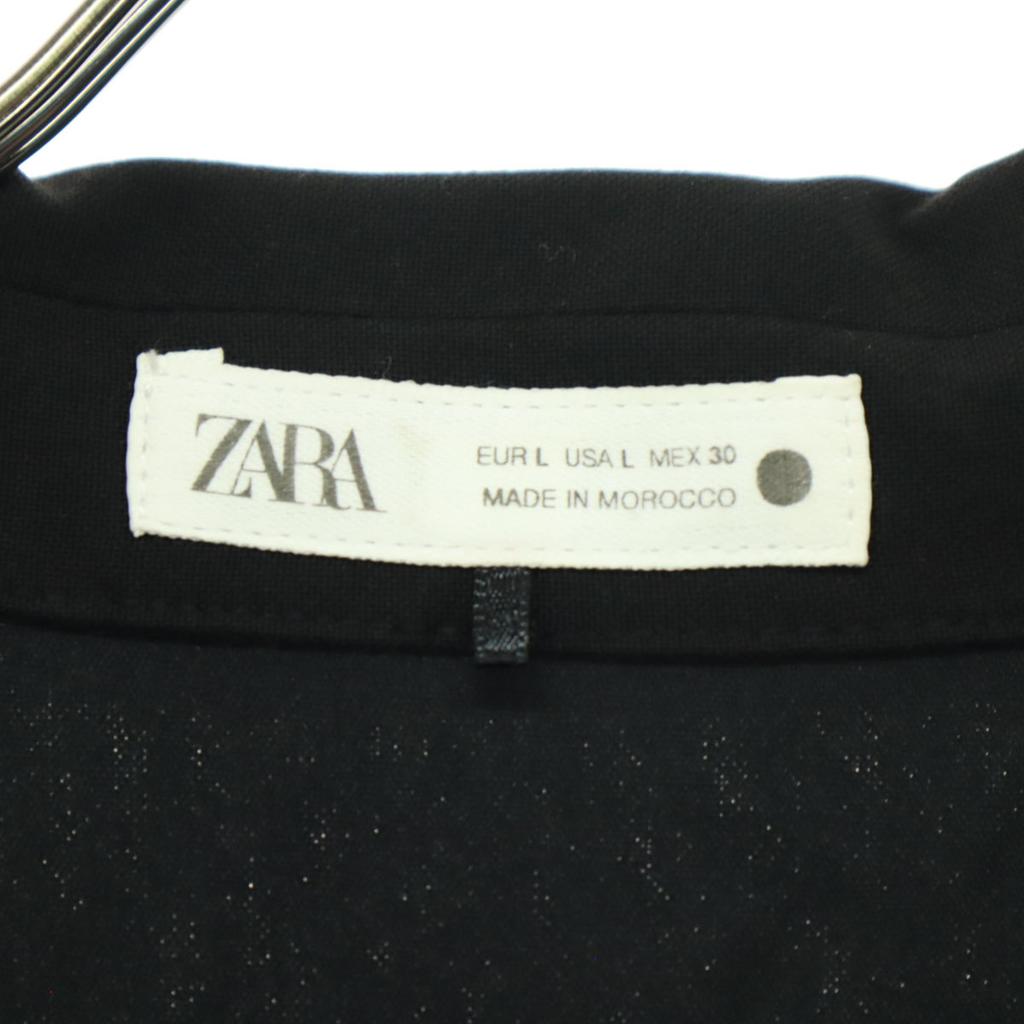 Zara Мужское поло с коротким рукавом L черное Б/У