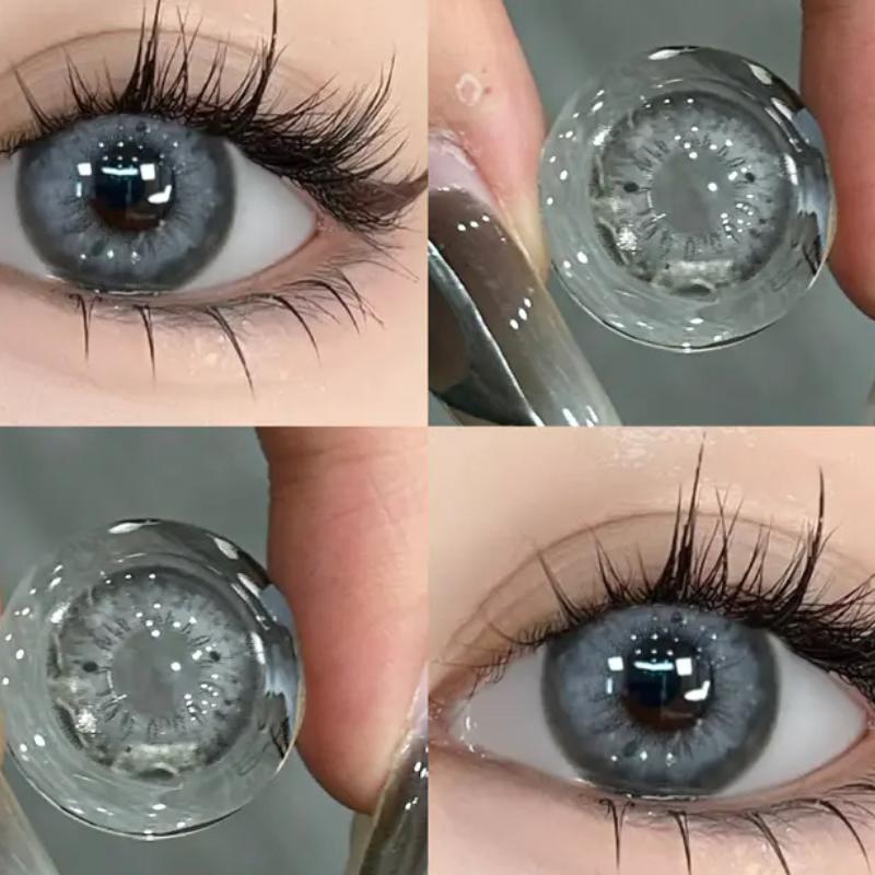 Контактные линзы Mill Creek для близорукости (0~-8.00) Натуральные удобные коричневые/серые/черные/светло-коричневые контактные линзы, срок использования 6 месяцев
