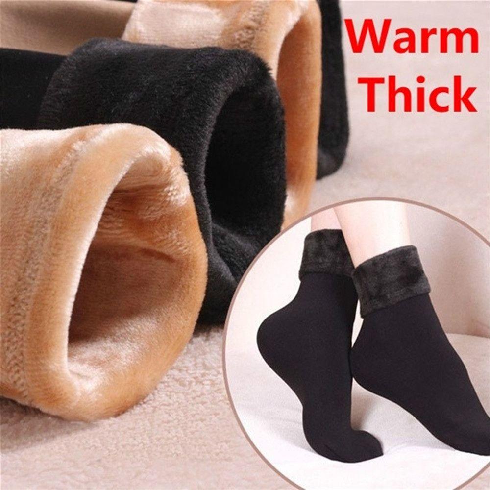 Seamless Thermal Wool Cashmere Velvet Floor Hosiery Sleeping Socks Thicken Snow Socks