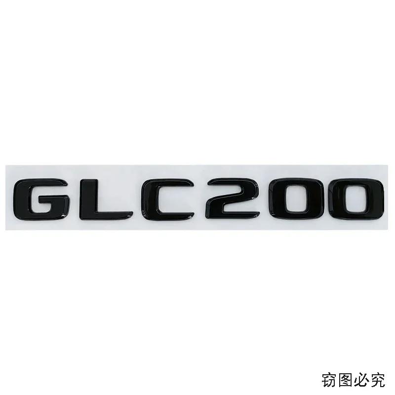ABS Car Letter Sticker Rear Emblem Badge Tail Trunk Decals for Mercedes Benz GLC200 GLC260 GLC300 Exterior Decoration