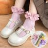 Stylish Korean Lace Princess Socks - Trendy White Dance Socks for Girls