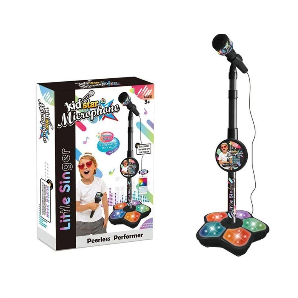 LED Light Karaoke Toy Music Instrument Toys Singing Microphone Kids Microphone Singing Song Toy