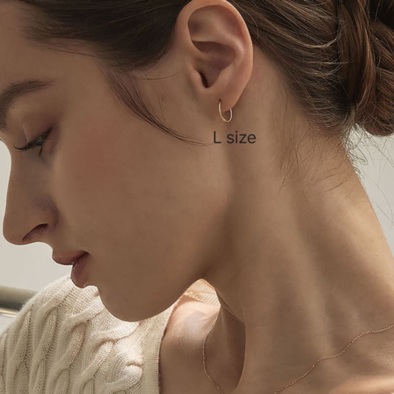 Own Essential Ring Earrings (S, M, L / 14k gold)