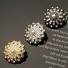 Handmade DIY Sewing Button Sewing Accessories Shirt Buttons Shiny Rhinestone Pearl Clothing Buttons