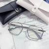 Модные мужские очки для близорукости, анти-синий светильник, металлические двухлучевые очки для близорукости, готовые студенческие очки для близорукости 0-600