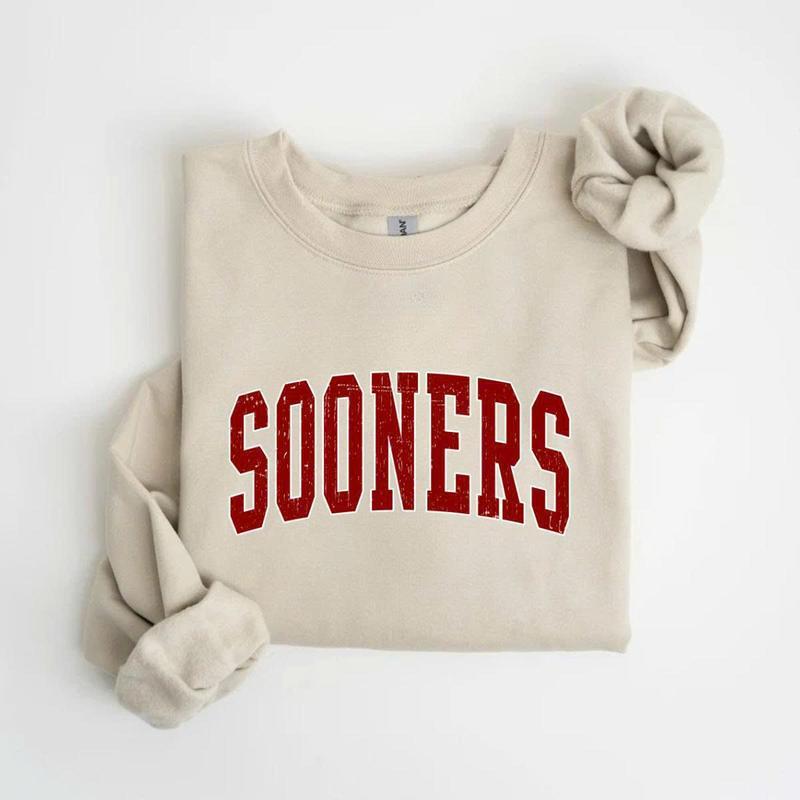 Sooners Sweatshirt Vintage College Crewneck