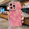 Модный Розовый Леопардовый Принт Ударопрочный Чехол Для Телефона Для iPhone 13 Pro Max 14 15 16 Pro 7 8 Plus 12 17 Pro Max Силиконовый Мягкий Funda