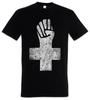 ANARCHIST CROSS T-SHIRT - Anarchy Logo Symbol Insignia Punk Demo Fist Shirt