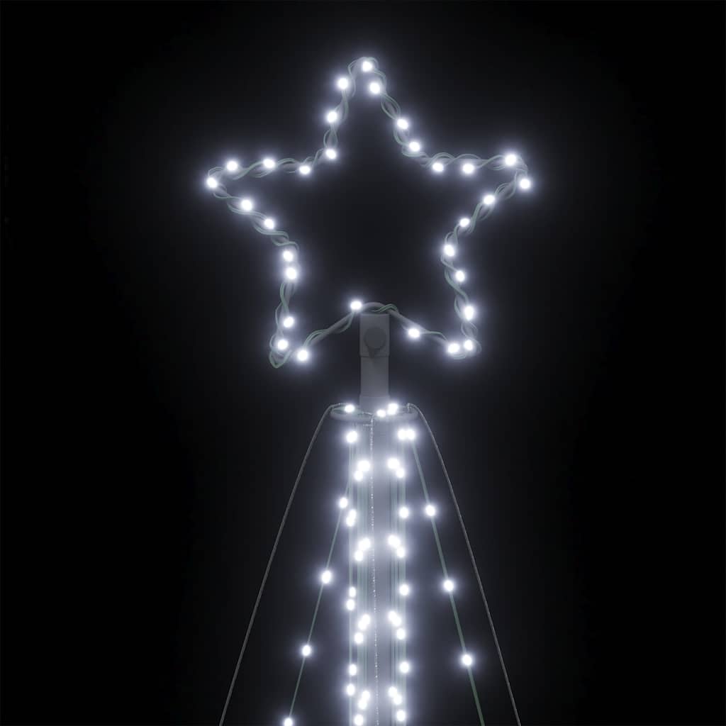LED Christmas Tree 570 Cold White LEDs 399 cm