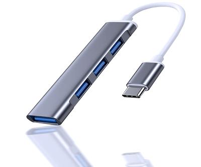 USB-хаб на USB USB-хаб для USB USB-порт 3 USB До 5 Гбит/с Передача данных Совместим с USB USB 1 USB 3 USB-хаб Type-C 3.0, 1-портовый Автомобильный, Расширение, Расширение,
