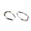 Высококачественные серебряные серьги-иглы и клипсы Mobius для женщин