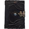 Hocus-pocus Vintage Leather Journal Grimoire Spell Book Third Eye Magic Wiccan