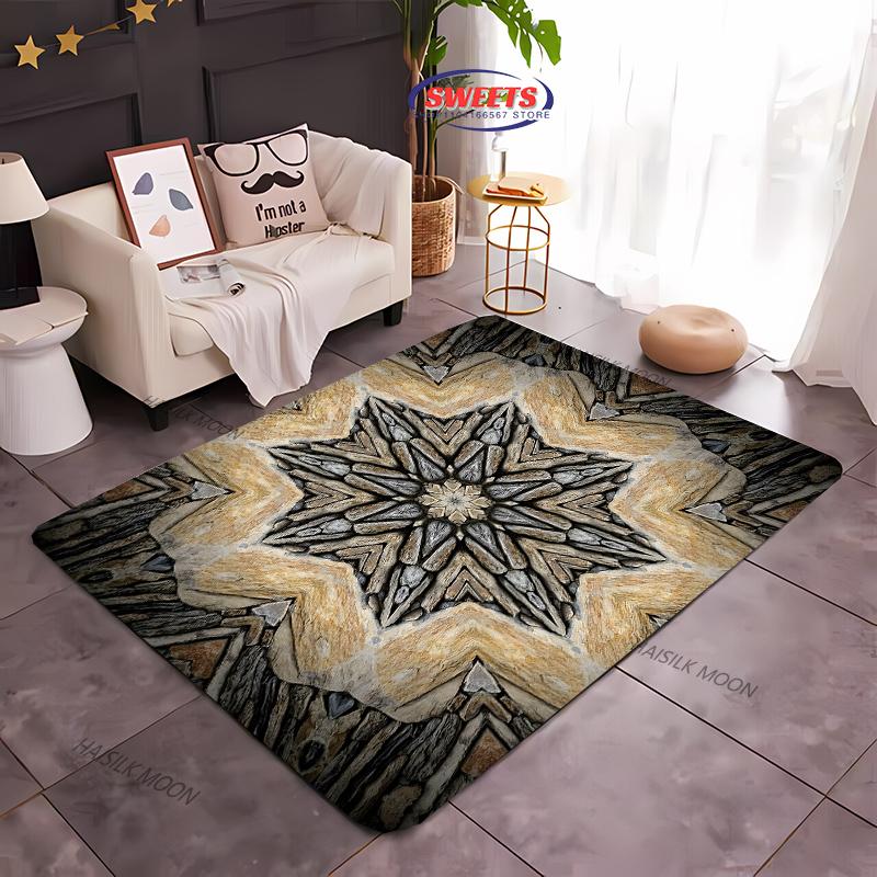 Винтажный ковер из искусственного камня с цветочным узором. Новинка! Ковер для гостиных, спален, дивана, офисных зон, прочные, машинная стирка