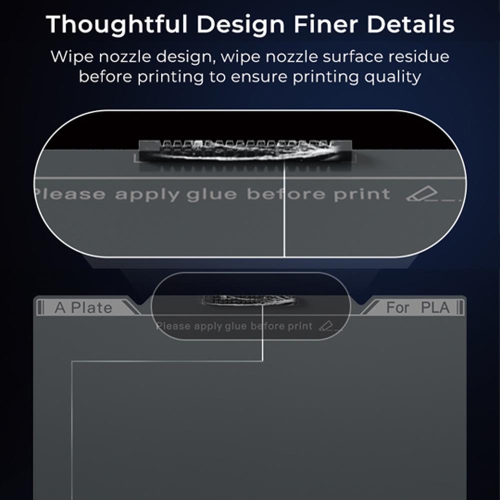 CREALITY Original K1C Smooth PEI Build Plate (Without Soft Magnetic Sticker) 235mm*235mm 3D Printer Accessories