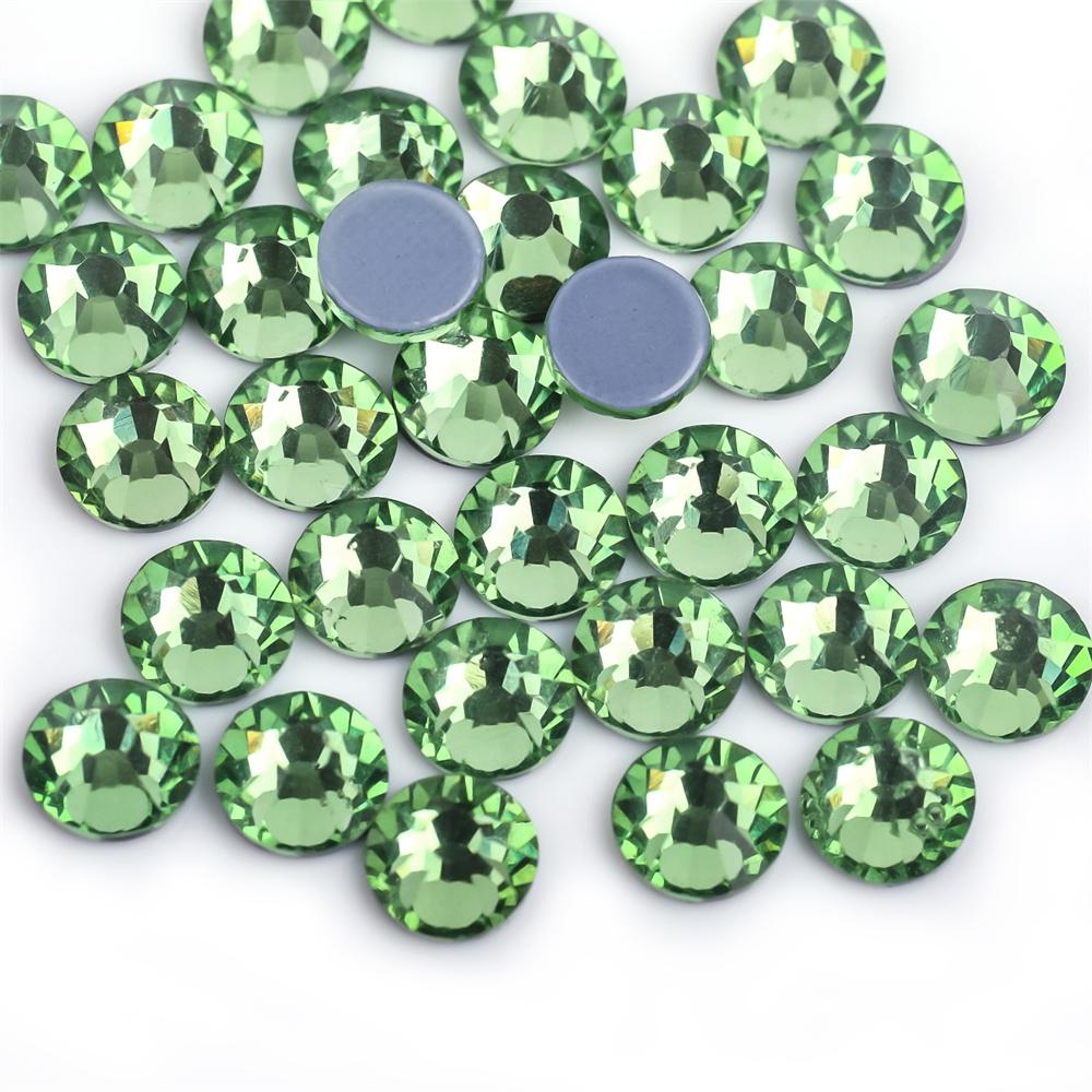 SS6-SS30 40 цветов кристалл AB лучше DMC горячая фиксация стразы, стеклянные стразы горячая фиксация термоприклеиваемые стразы швейные и тканевые украшения