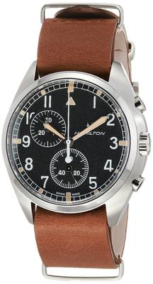 HAMILTON Официальный Khaki Pilot Chrono Quartz H76522531 [HAMILTON] Часы, Гарантия, [Официальный Импорт] Мужские