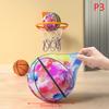 1Pc Kids Bouncing Mute Silent Basketball With Cloth Cover Indoor Silent Foam Basketball Bounce Soft Squeezable Ball