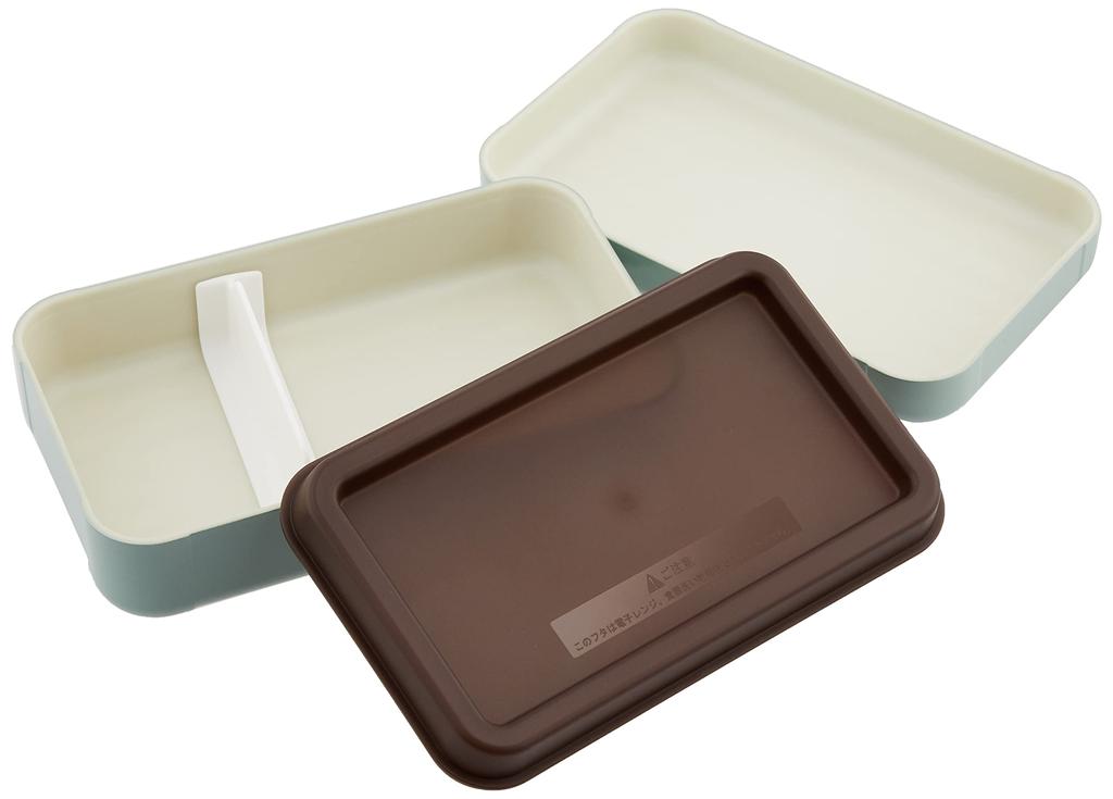 Masakazu Showa KOFFER Bento Box Чемодан-ланч-бокс дымчато-синего цвета с разделителями, подходит для микроволновой печи и посудомоечной машины, 700 мл, для мужчин и женщин, сделано в Японии 4927254