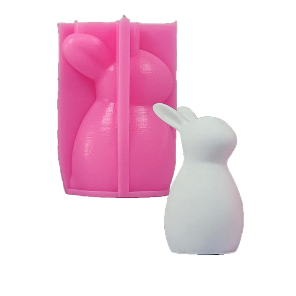 Длинноухие кролики животные силиконовые формы эпоксидная смола формы для свечей мыла помадка силиконовая форма для конфет шоколад