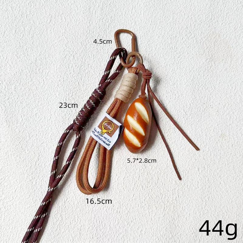 INS-Style Miu Series Alkaline Water Bread Bag - Cute Chocolate Pendant Jewelry Keychain