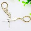 Gold Vintage Stork-Shaped Embroidery Sewing Trimming Dressmaking Craft Shears Cross