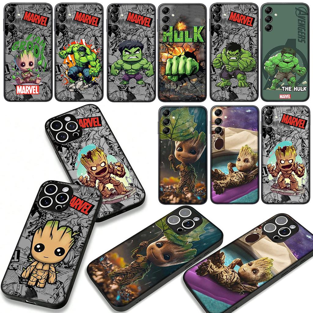Hulk Marvel Sticker Groots Case for Motorola Moto G04 G13 G14 g45 G22 G23 G20 G32 G34 G35 G64 G82 G84 G53 G60 G72 E14 E15 E13