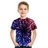 Summer Baby Boy Cartoon Casual T-Shirt Girl Abstract Fashion Short-Sleeved O-Neck Top
