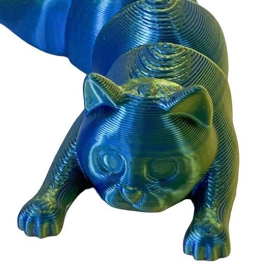 Yousheng 3D печатная фигурка кошки подвижные суставы фигурка котенка шарнирная модель животного снятие стресса игрушка-фиджет настольное украшение орнамент