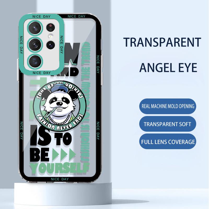 Samsung A13/32/22 Angel Eyes S20 Tiger 21 Panda M11 Transparent 21 Fun S - Совместимый чехол для телефона