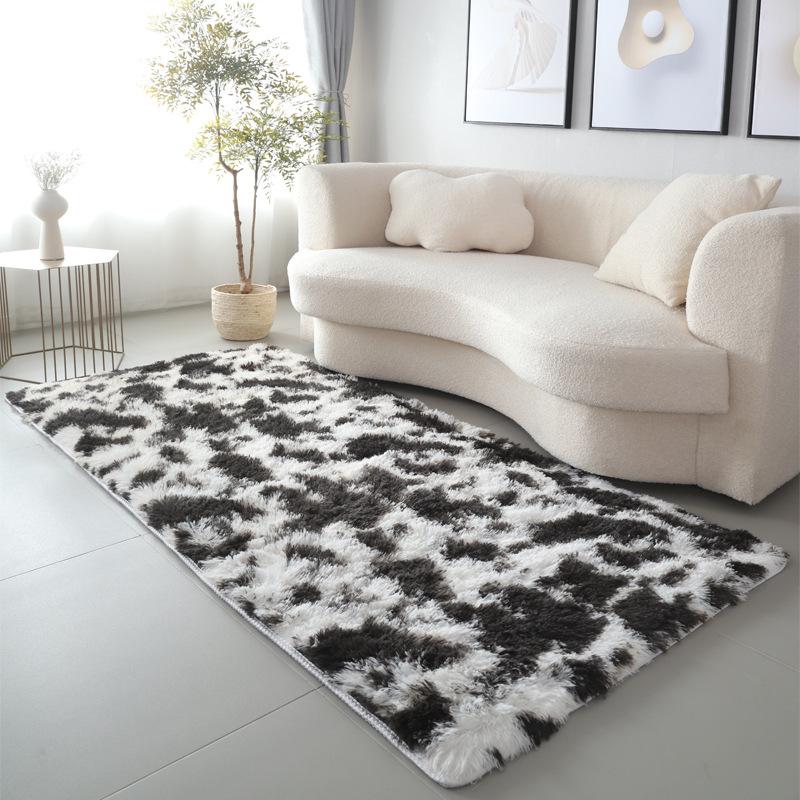 Rainbow Fluffy Rugs Anti-Skid Shaggy Area Rug Dining Room Carpet Floor Mat Home Bedroom