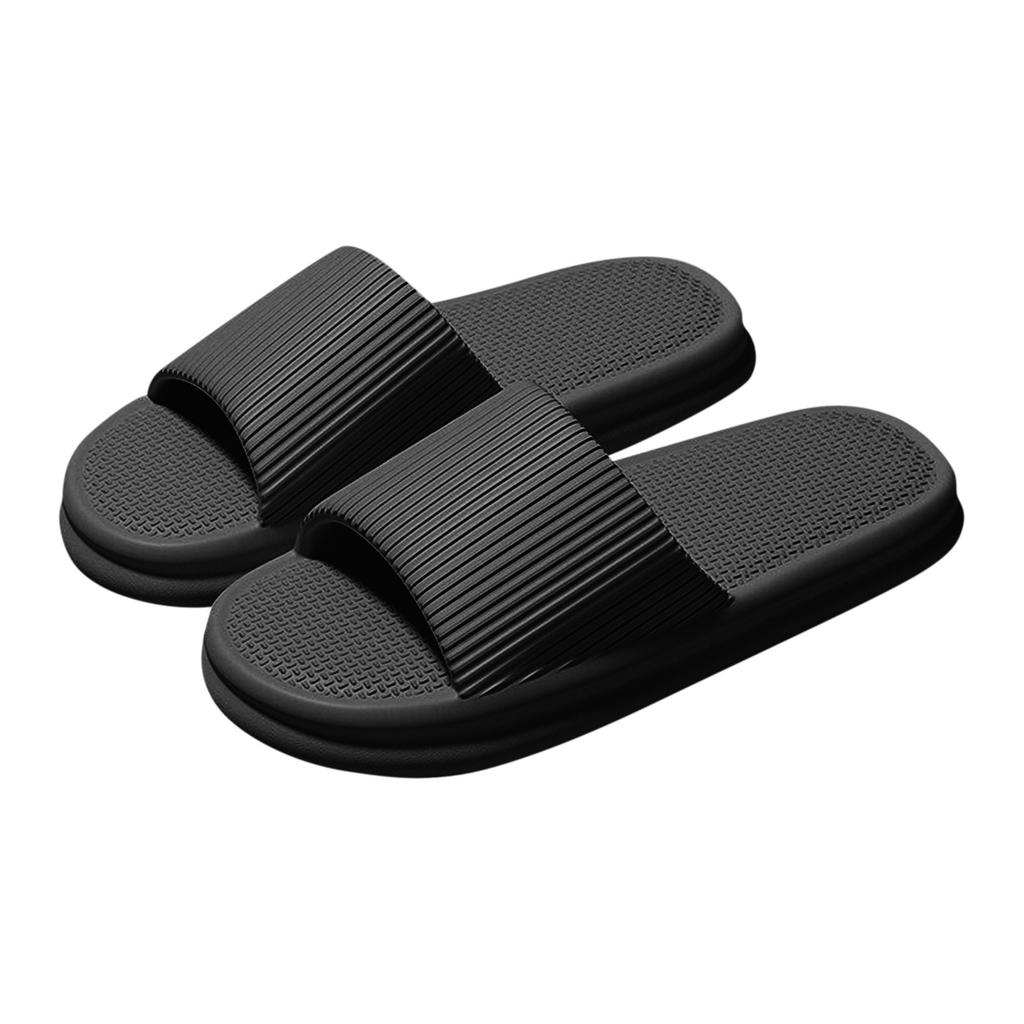 Womens Mens Couple Summer Thick Soled Non Slip Indoor And Outdoor One-piece Slippers