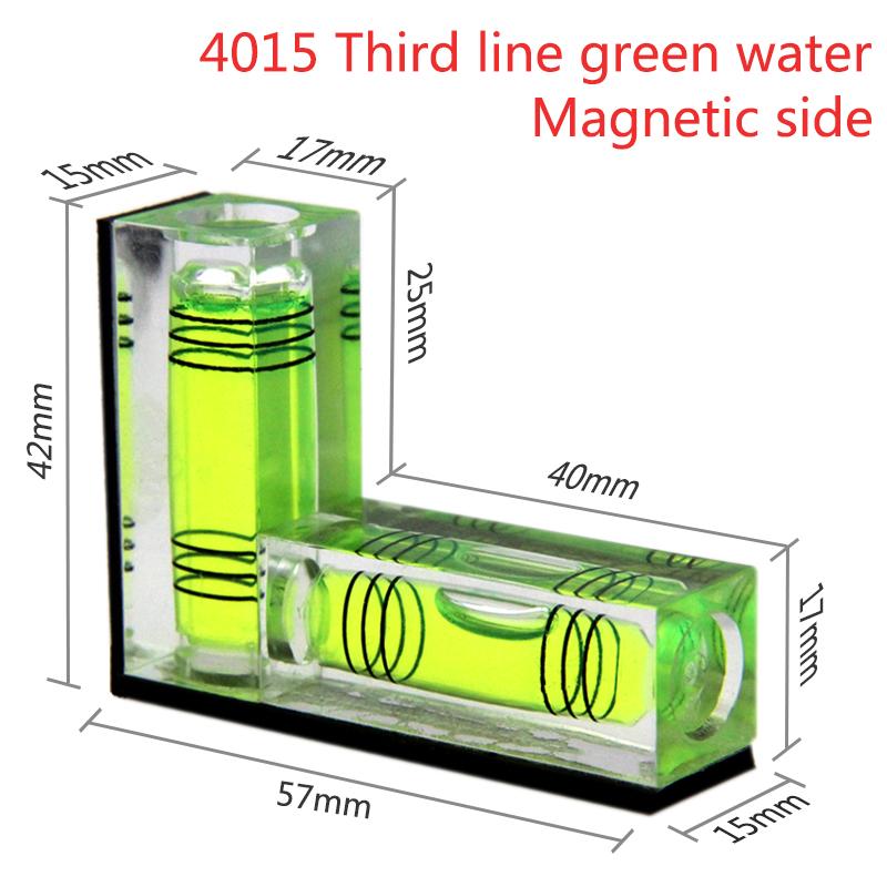 Портативный уровень, пластиковый Г-образный двунаправленный пузырьковый уровень с магнитным уровнем сбоку